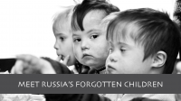 Cover page of 'Russia's Forgotten Children' brochure